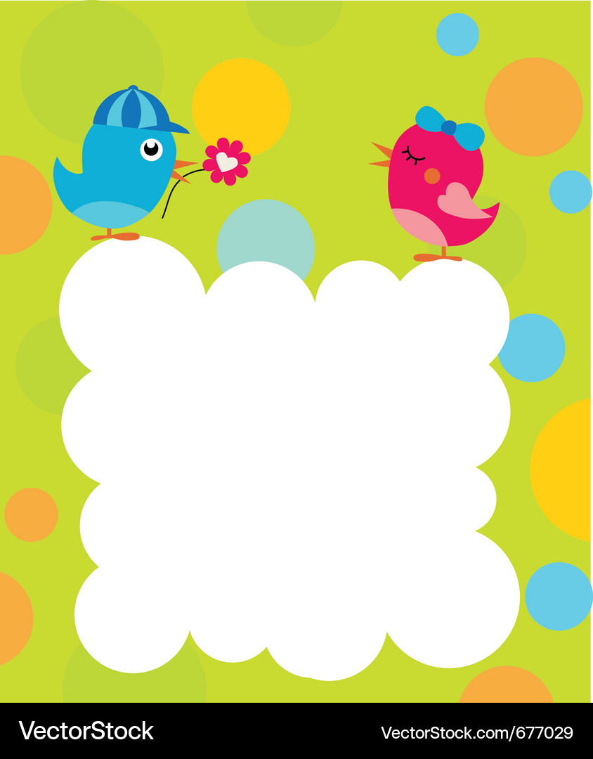 Greeting card template Vector Image