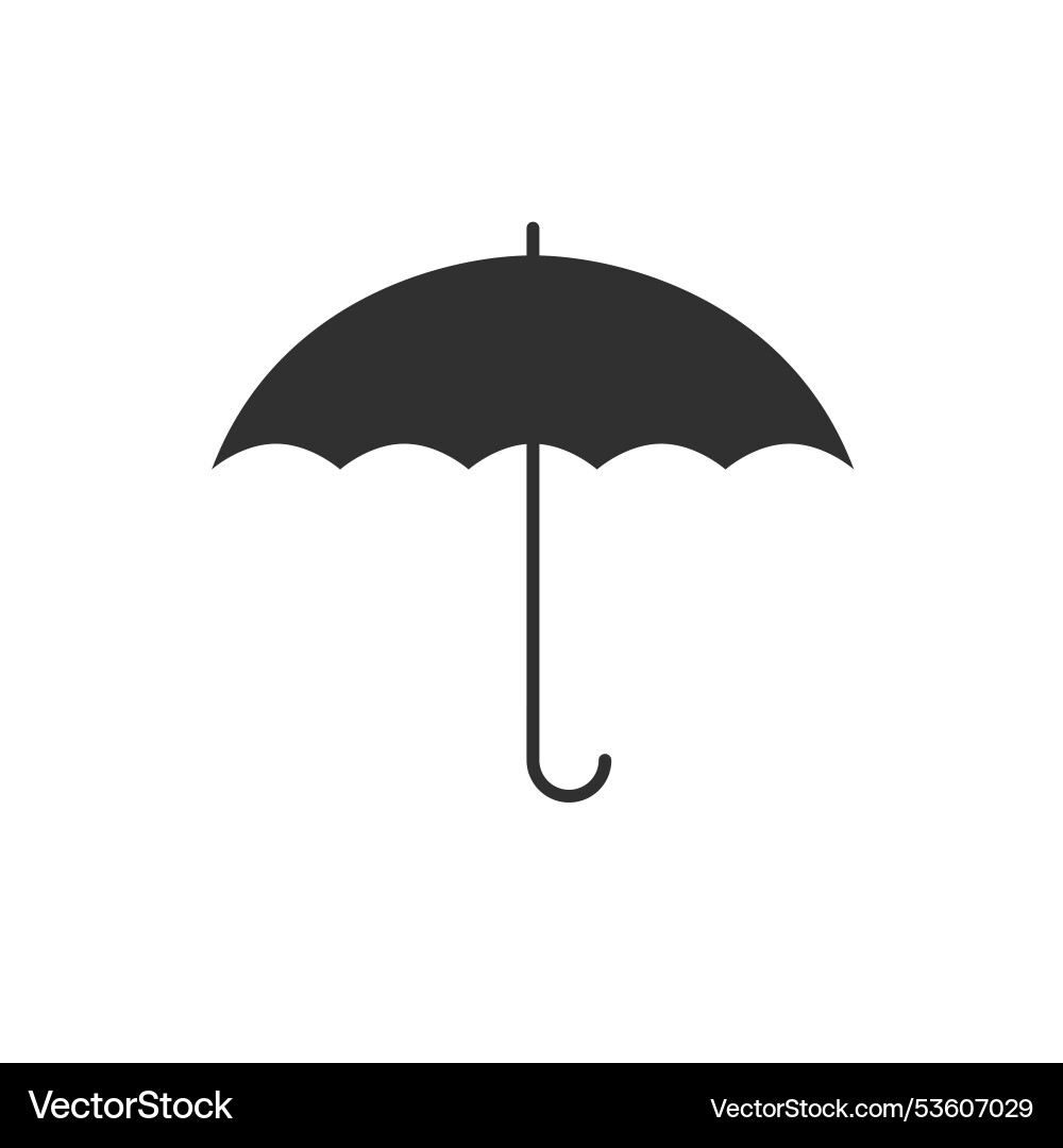 Icon umbrella Royalty Free Vector Image - VectorStock