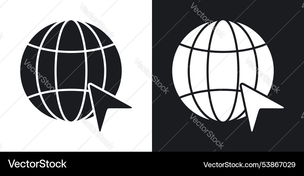 Internet icon set vector image