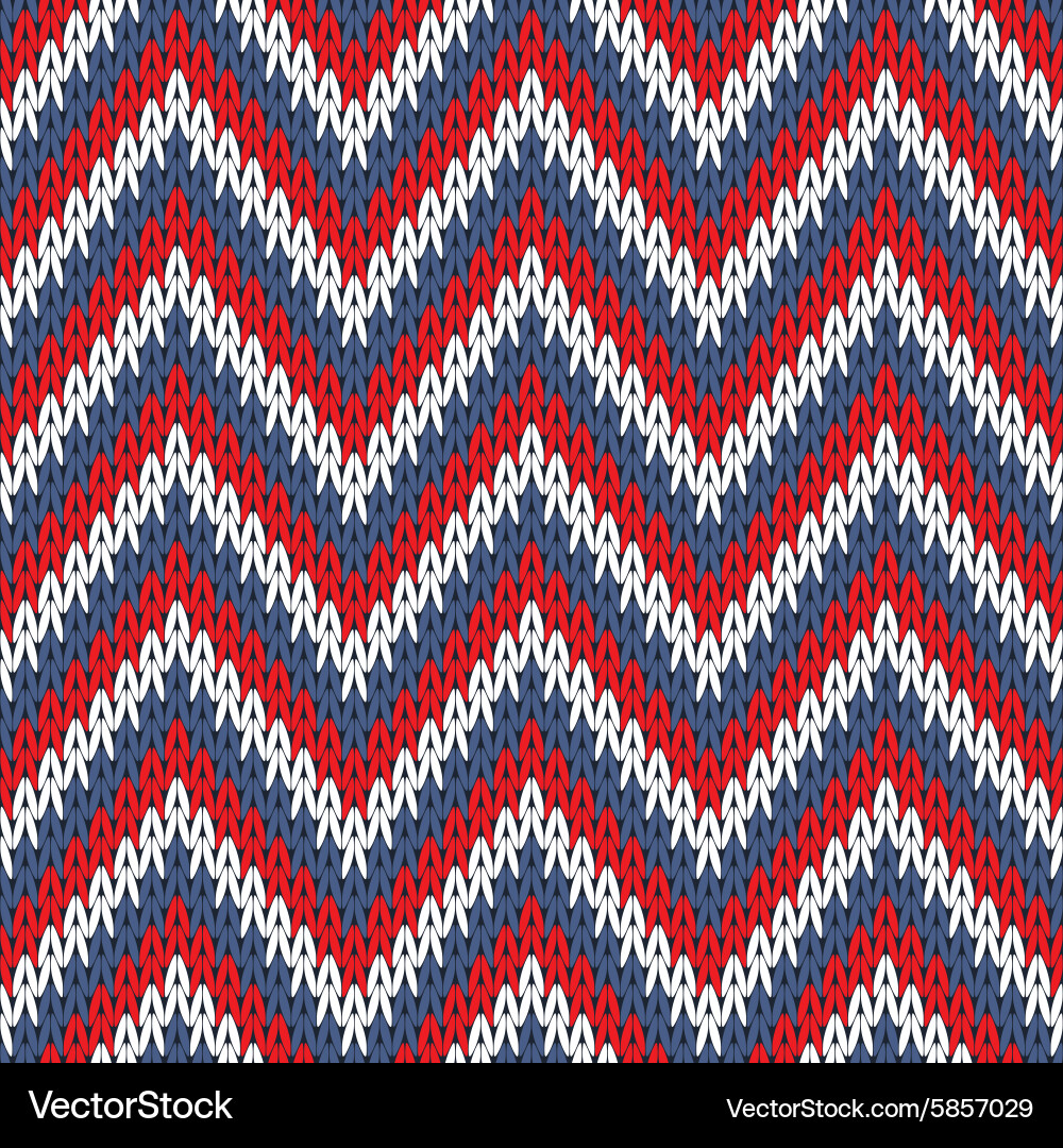 Knitted seamless pattern background Vector Image