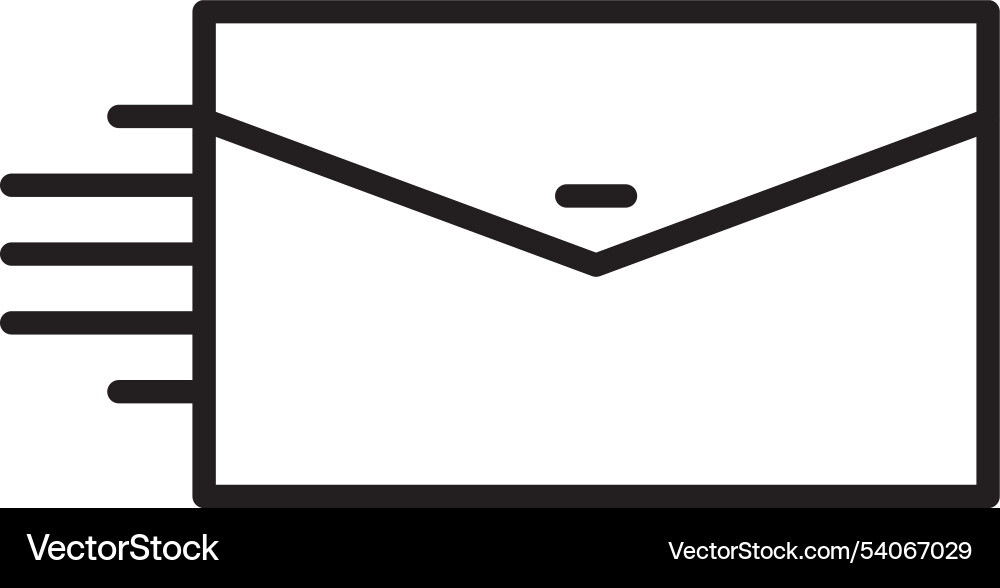 Mail line icon design Vector Image
