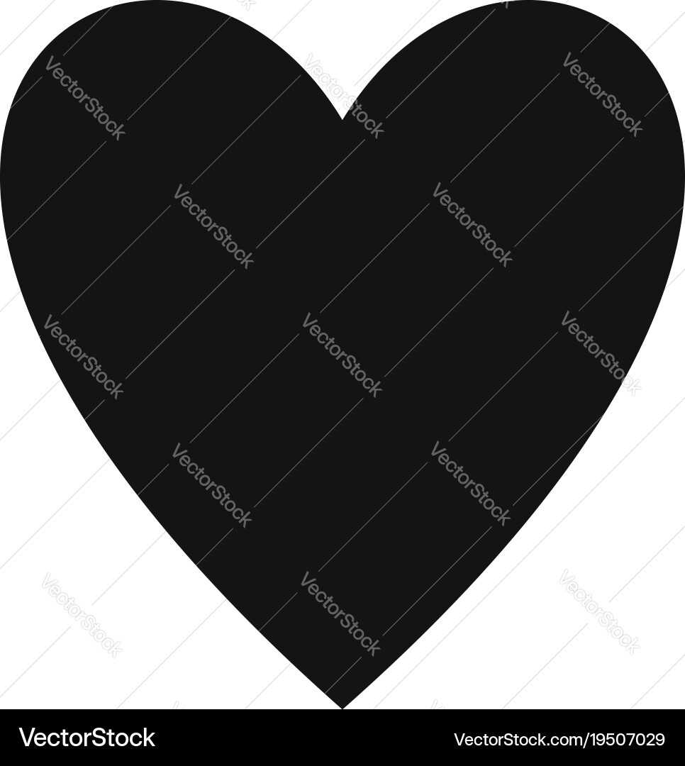 Open heart icon simple style Vector Image