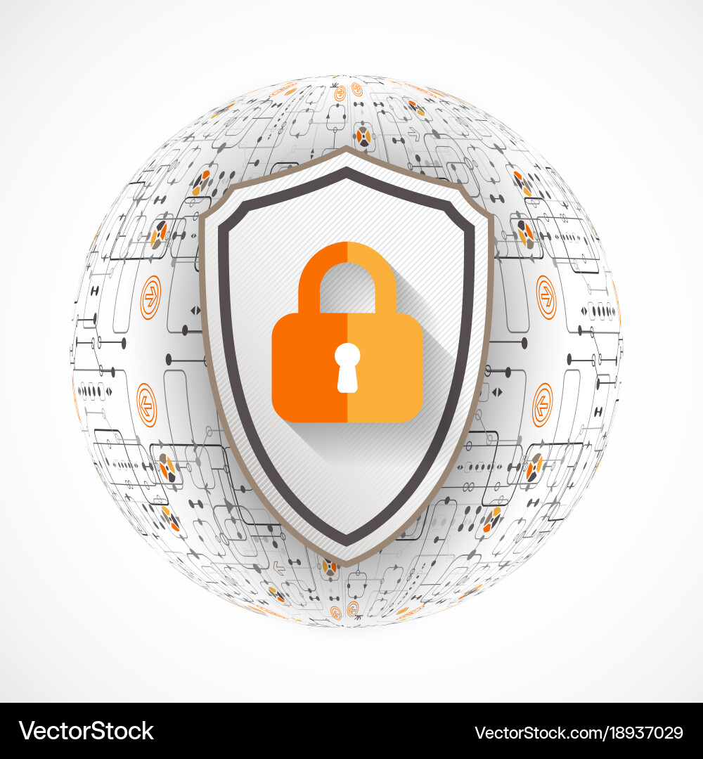 Protection background technology security encode vector image