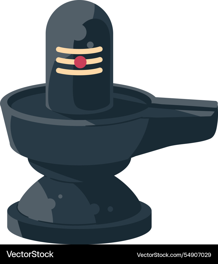 Shivaratri lingam indian culture Vector Image