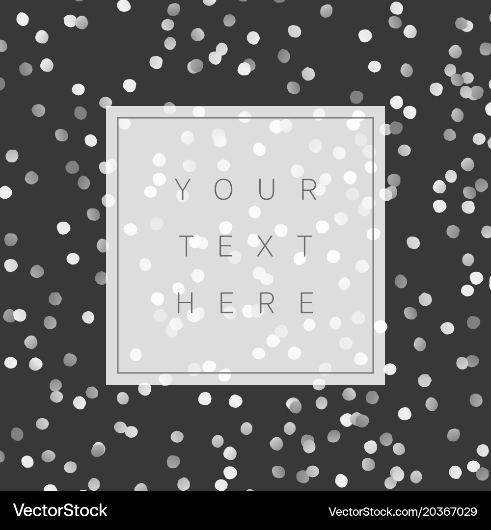 Silver Confetti Background vector image