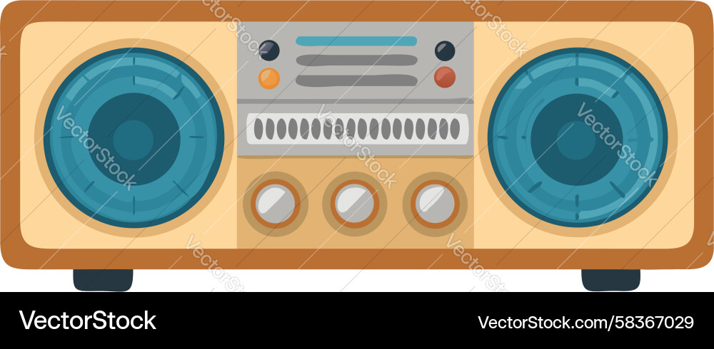 Studio Speaker Icon - Flat Vector Image