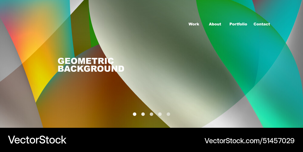 Web page design with geometric elements - circle Web page design with geometric elements - circle Vector Image