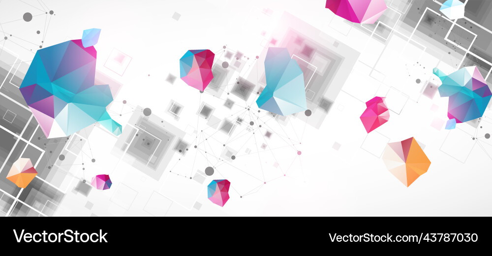 Abstract background with square pattern plexus Abstract background with square pattern plexus vector image