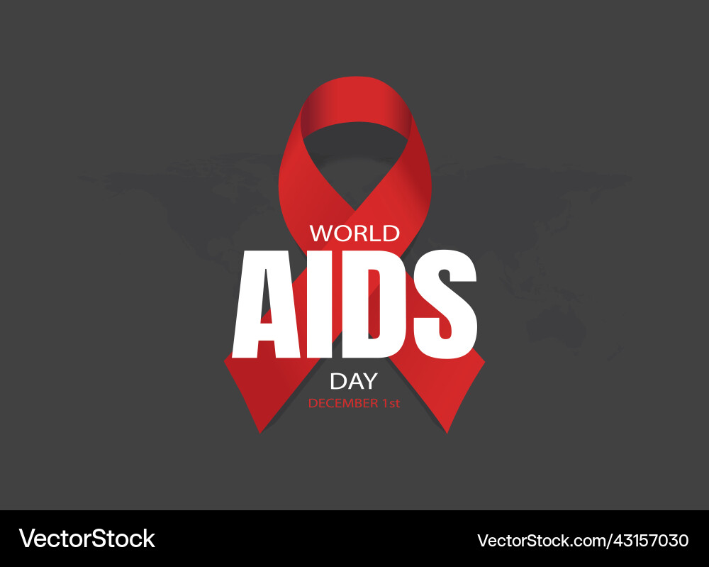 Aids banner element of this image furnished Aids banner element of this image furnished vector image