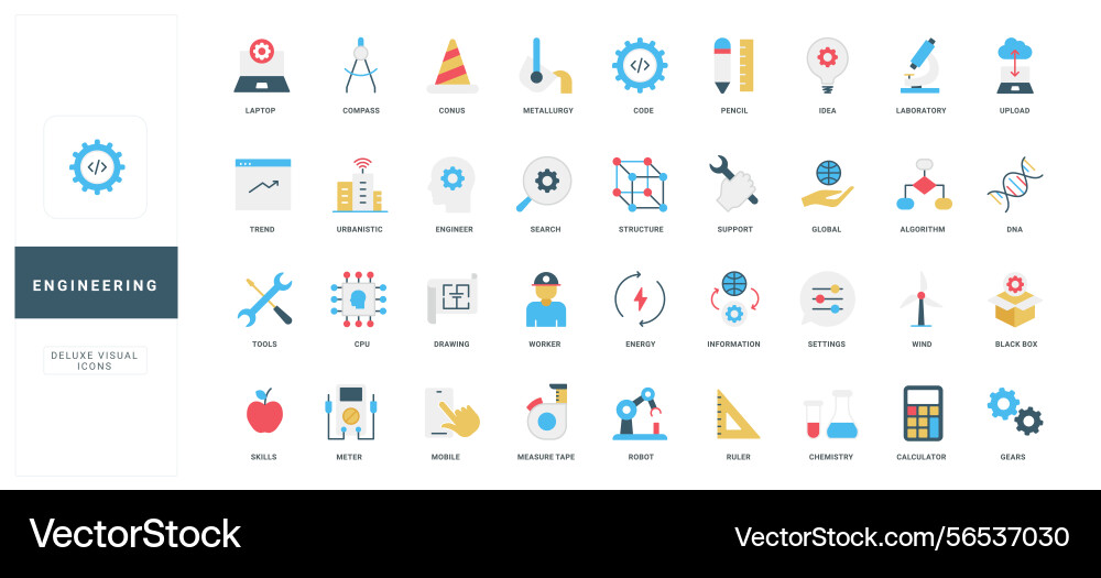 Engineering and manufacturing engineers project Engineering and manufacturing engineers project Vector Image