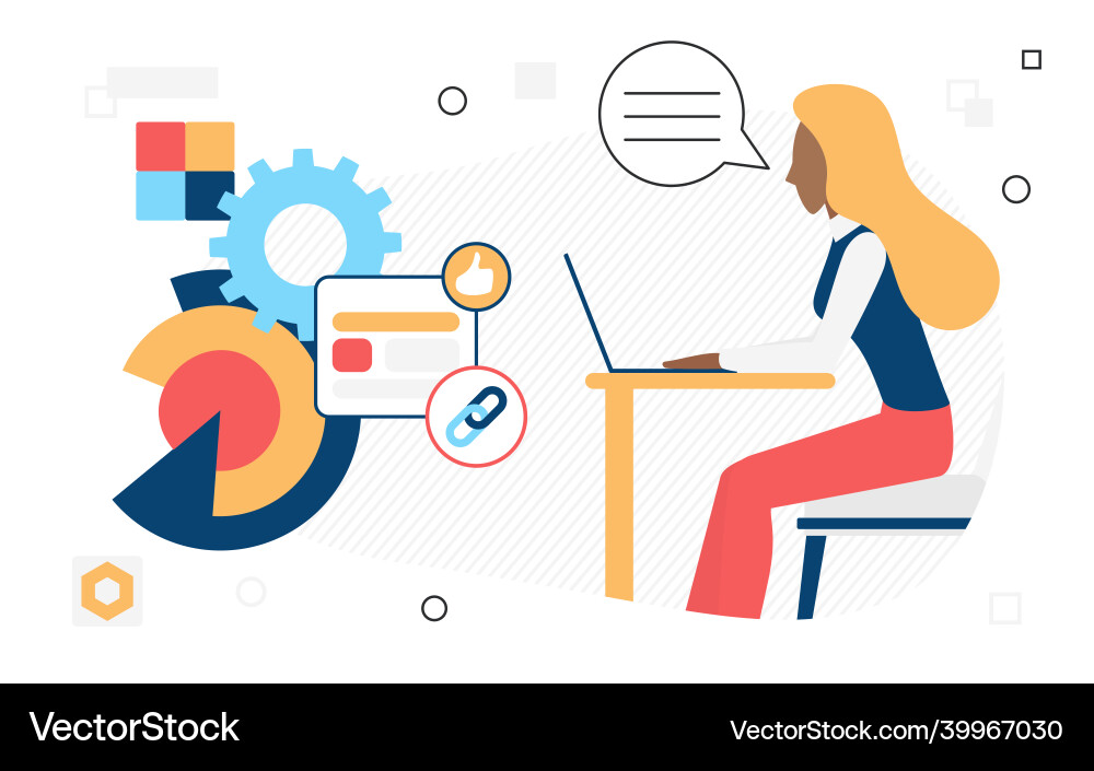 Finance big data analytics monitoring systems vector image
