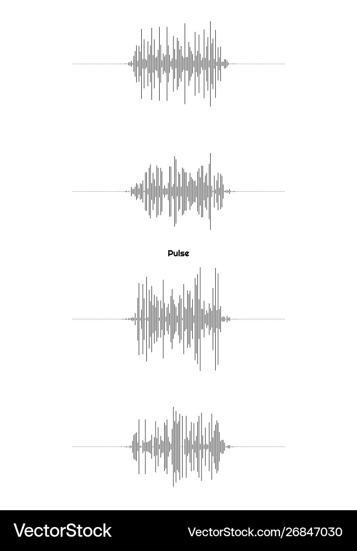 Graph pulsation made lines design element vector image