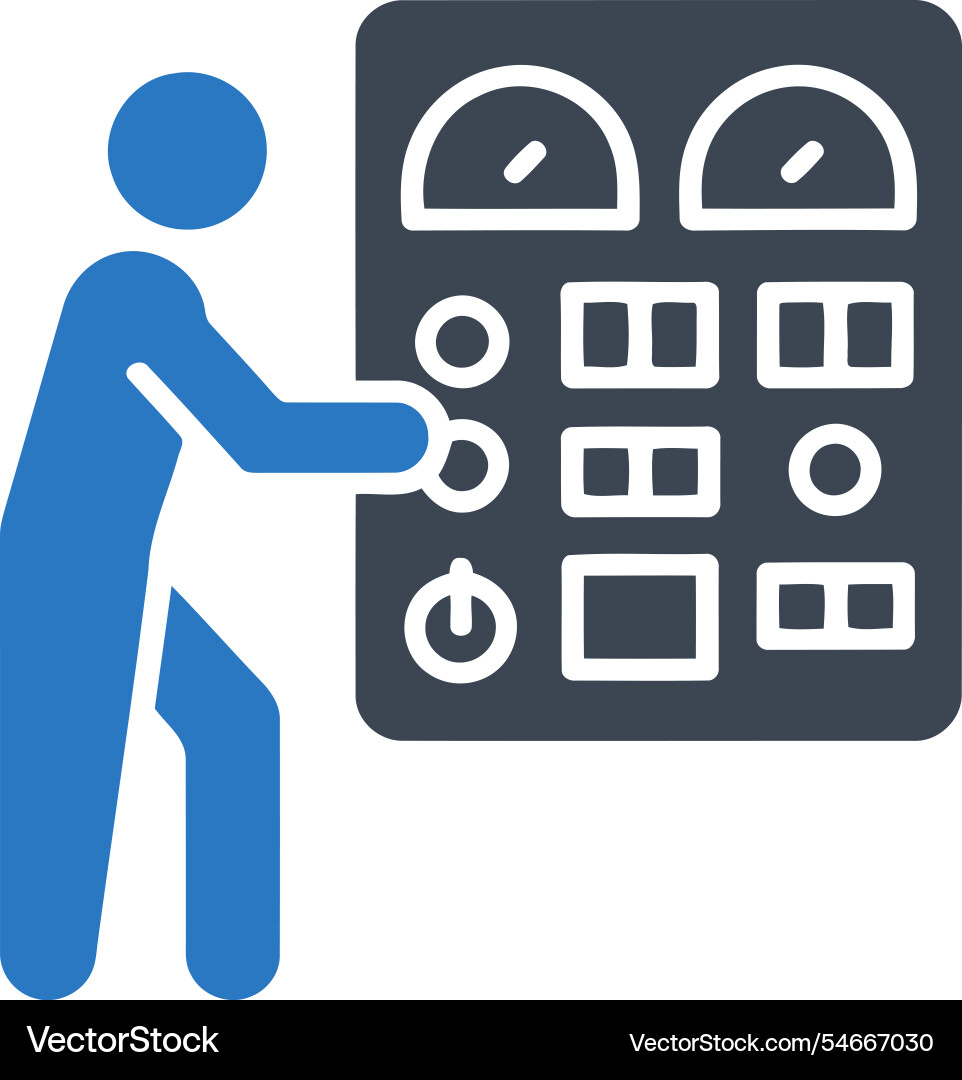 Interfaces and controls visualization icon vector image