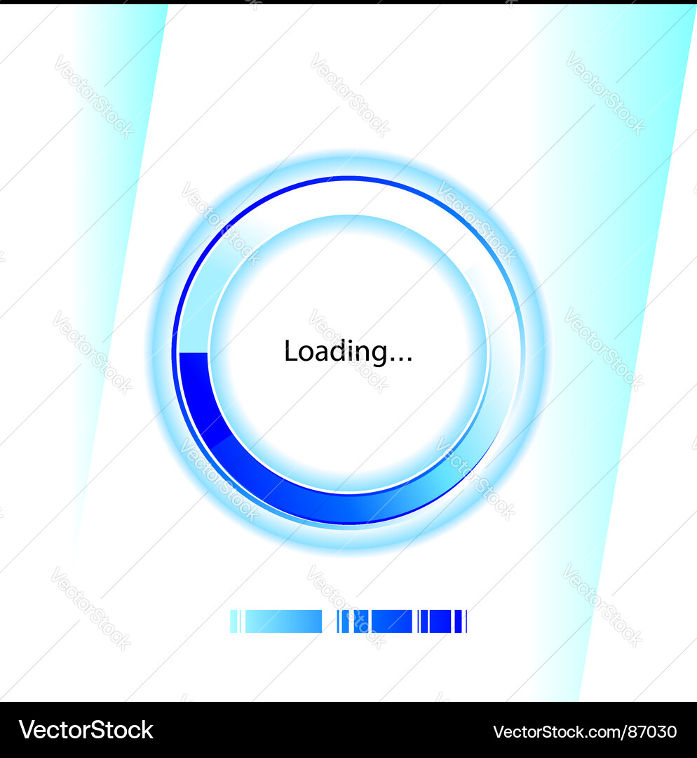 Loading Progress Indicator vector image