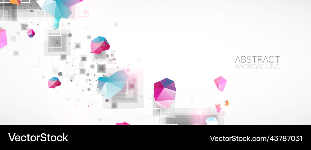 Abstract background with square pattern plexus Abstract background with square pattern plexus vector image