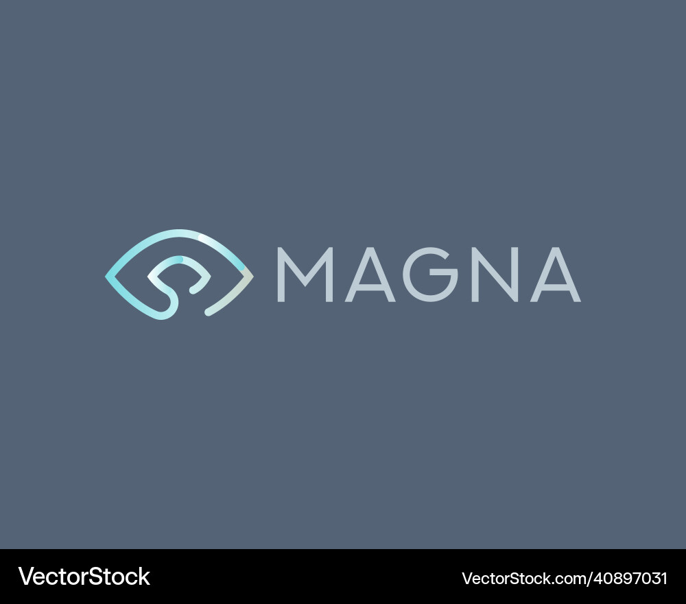 Abstract eye loop icon logo design template Abstract eye loop icon logo design template vector image