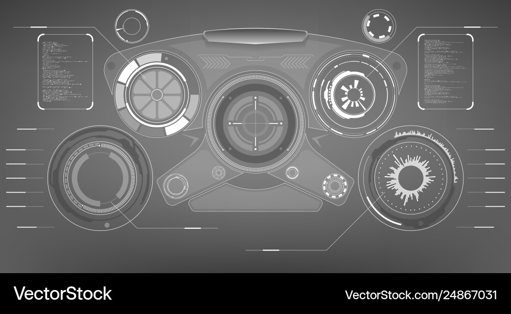 Futuristic HUD Display - Sci-Fi Interface Vector Image