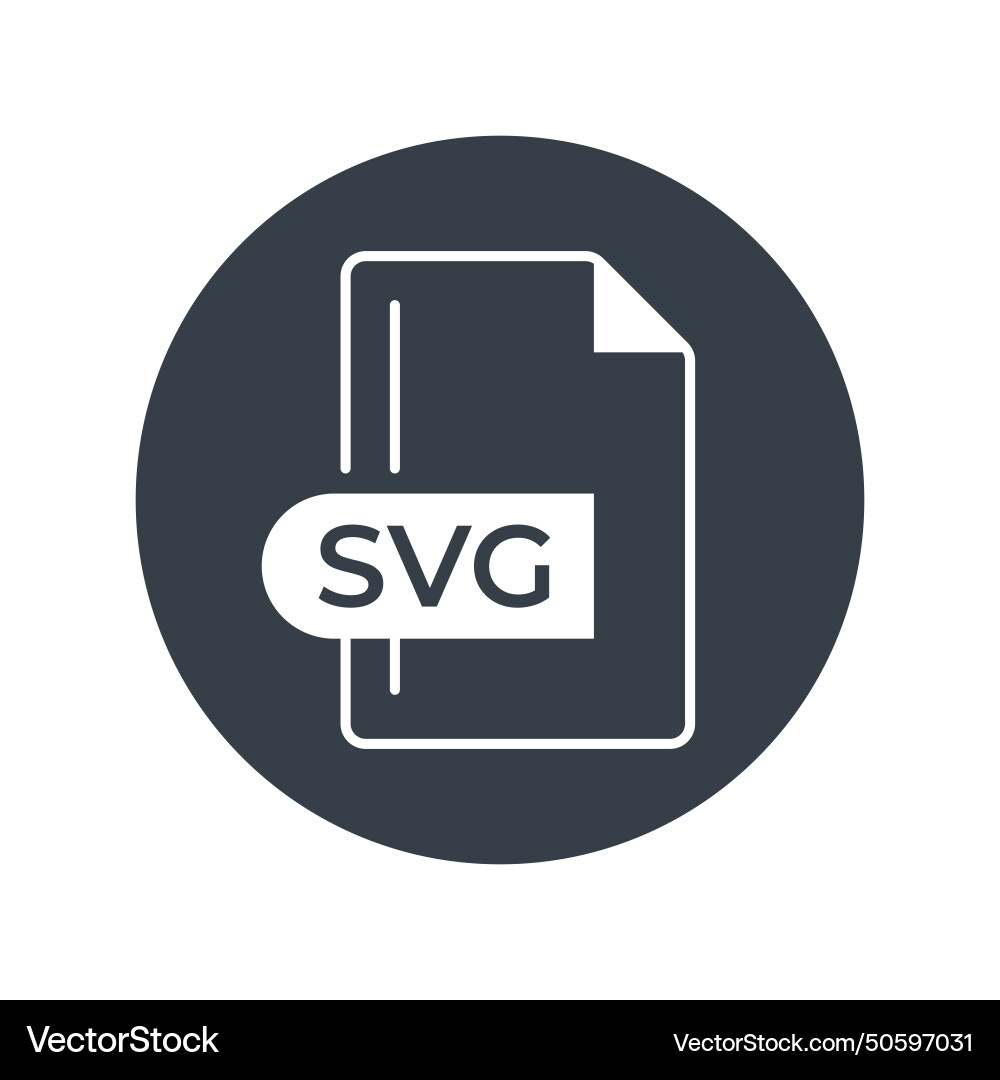 Svg file format icon extension gradient vector image