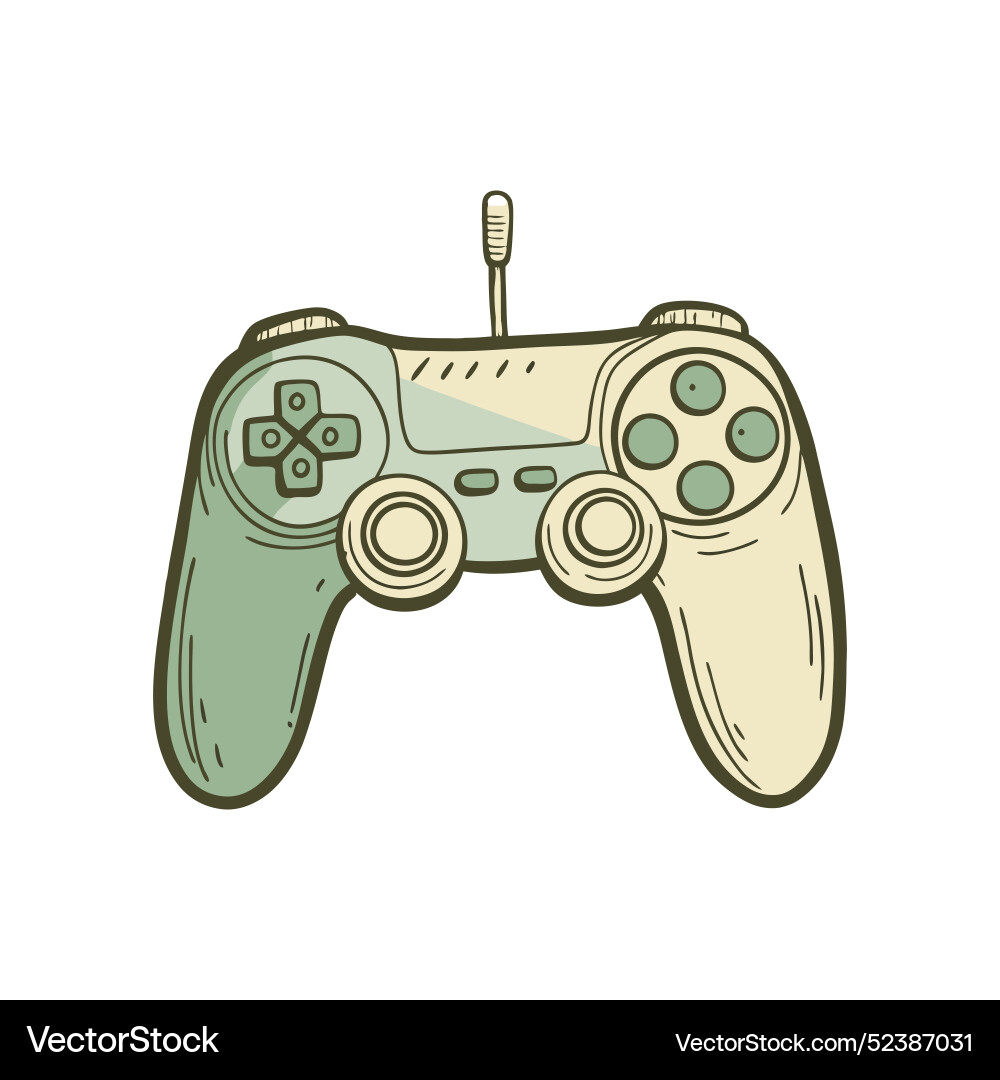 Video game joystick controller Vector Image