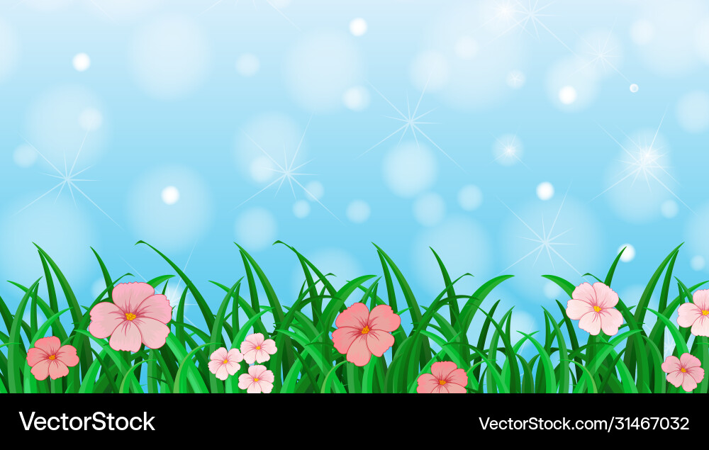 Hintergrunddesign Vorlage mit Blumen Hintergrunddesign Vorlage mit Blumen vektorbild