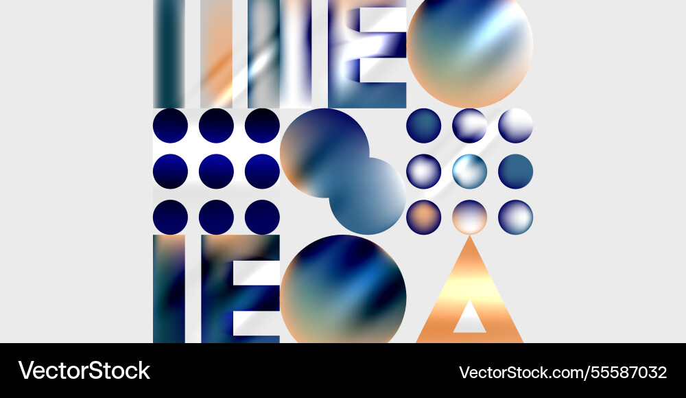 Triangles circles squares rectangles design Triangles circles squares rectangles design vector image