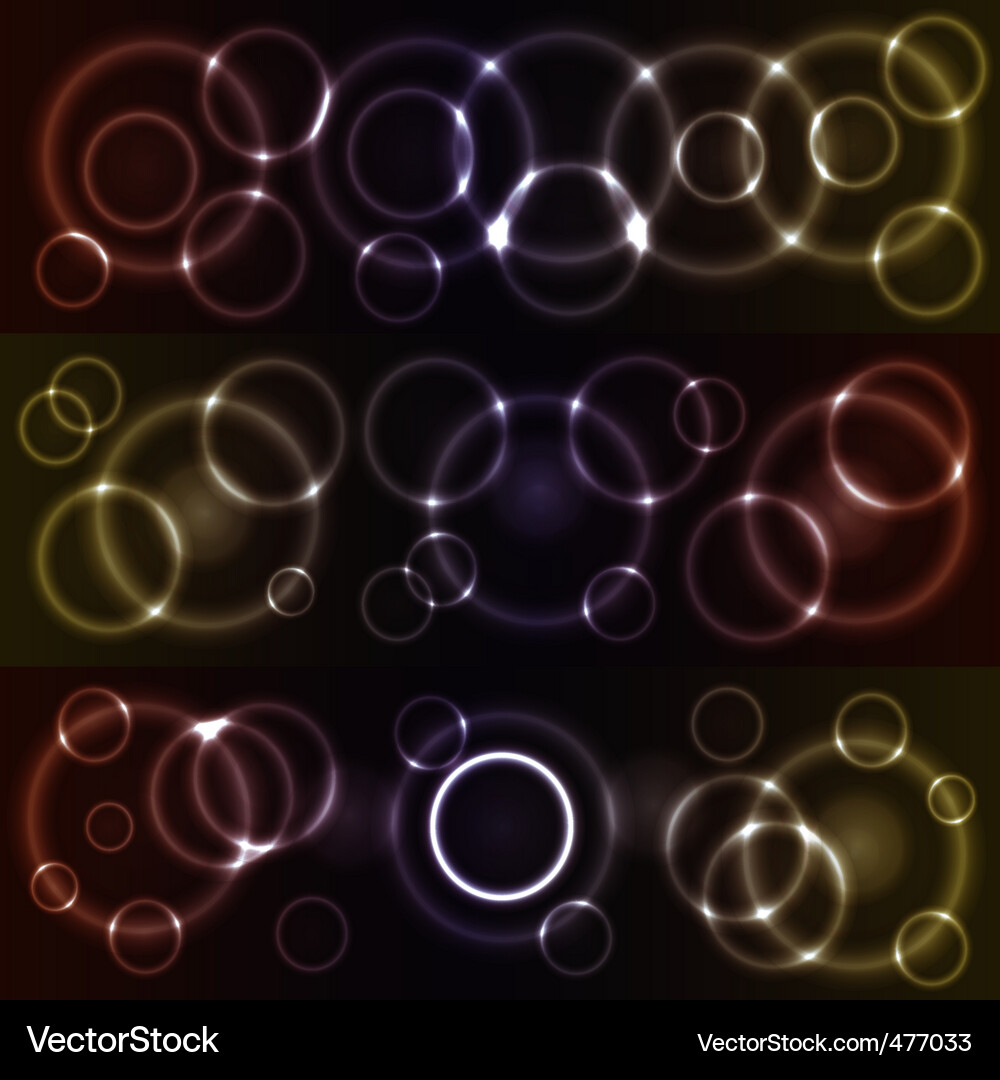 Bokeh glowing circles Vector Image