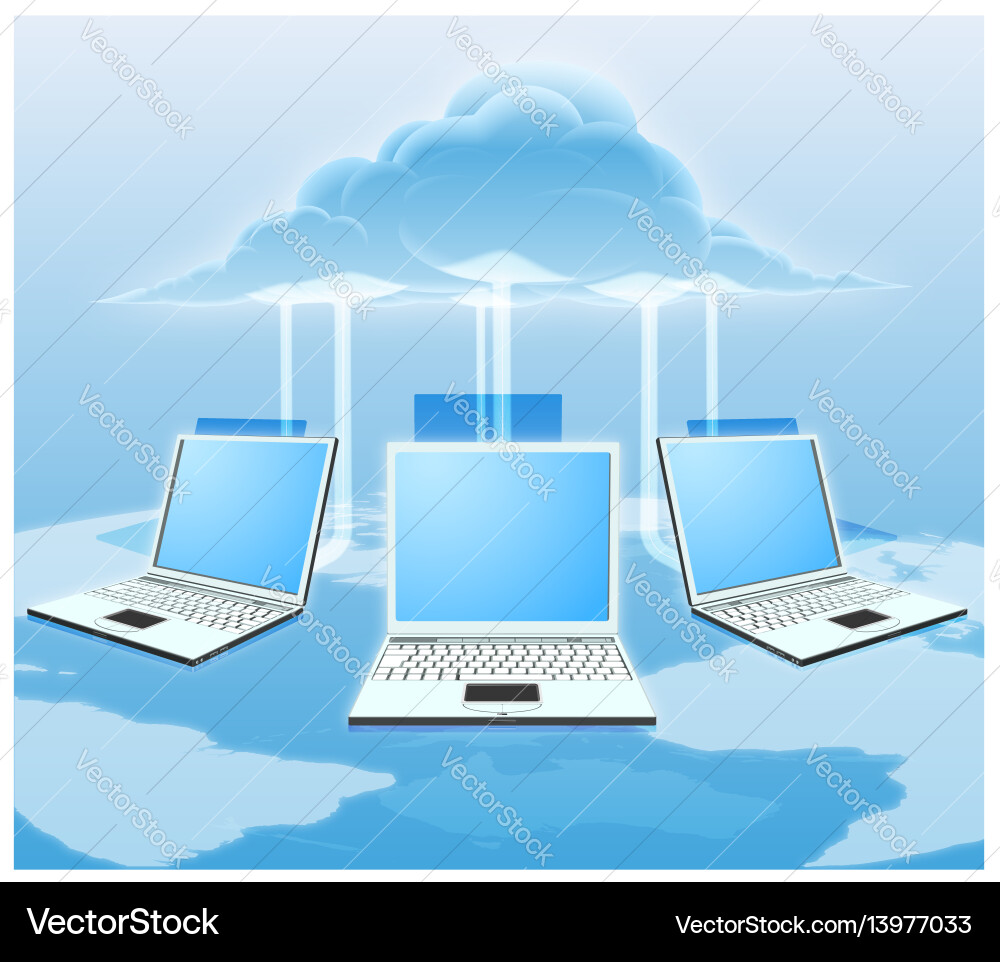 Cloud Computing Network vector image