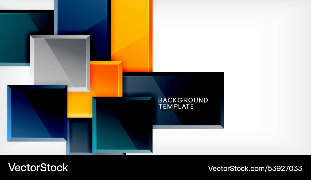 Colorful squares and rectangles Royalty Free Vector Image