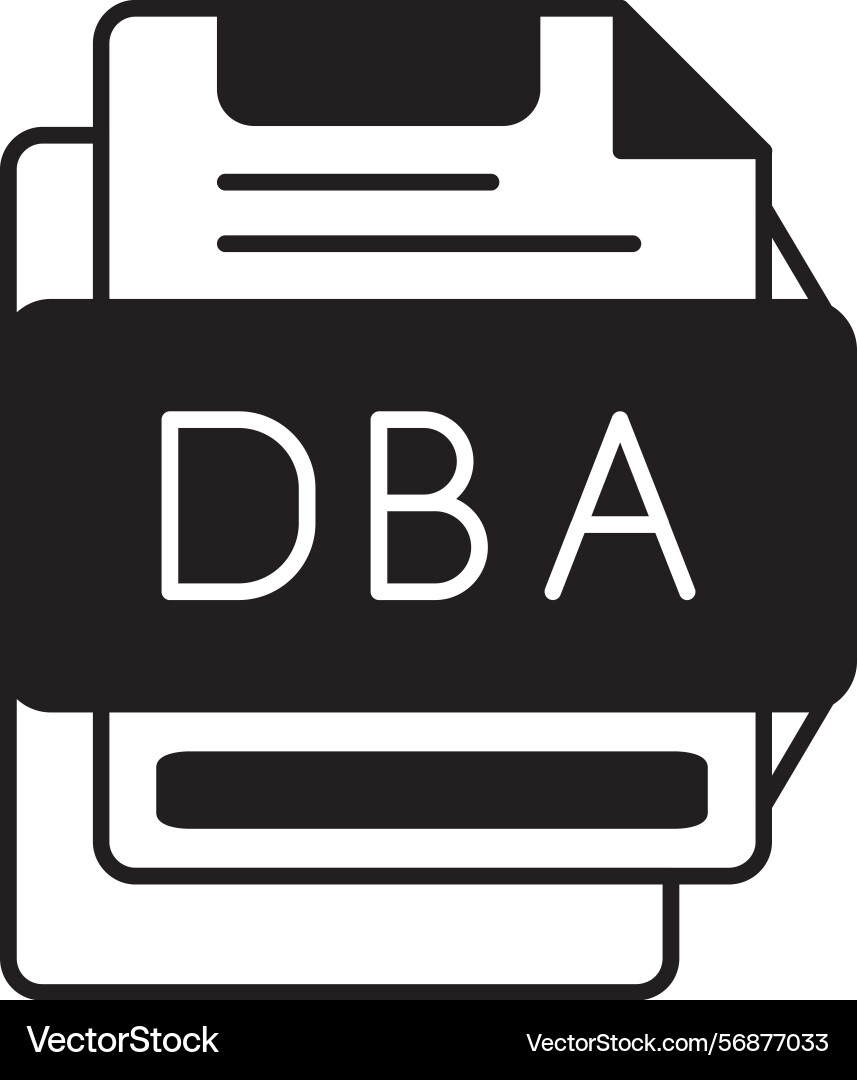 Dba icon Vector Image