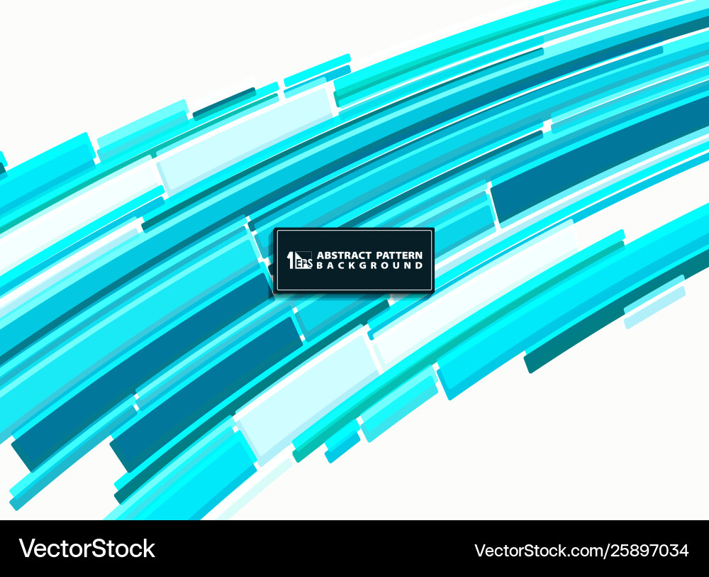Abstract technology gradient blue color square Vector Image