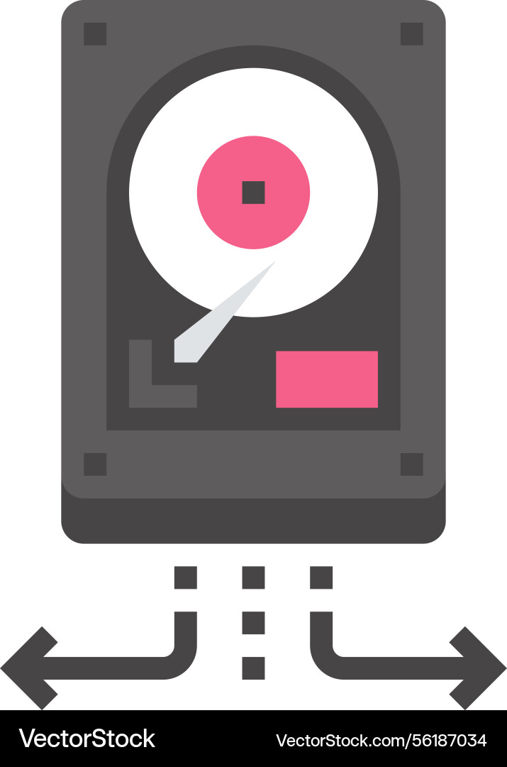 Backup and recovery flat web icon Backup and recovery flat web icon vector image
