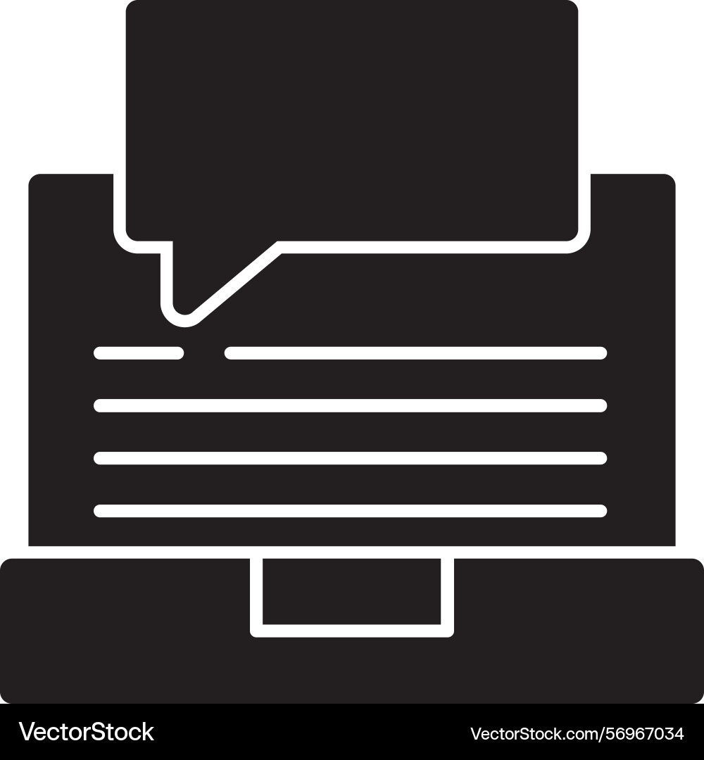 Swift learn glyph style icon design Vector Image