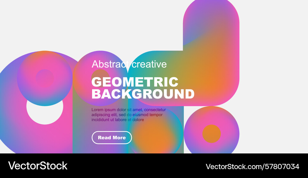 Vibrant geometric shapes overlap creating Vibrant geometric shapes overlap creating Vector Image