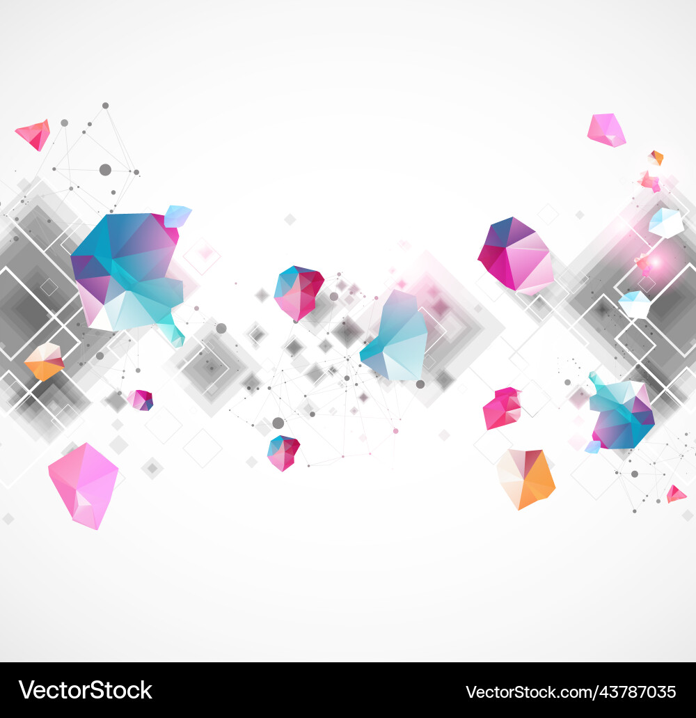 Abstrakter Hintergrund mit quadratischem Musterplexus Abstrakter Hintergrund mit quadratischem Musterplexus vektorbild