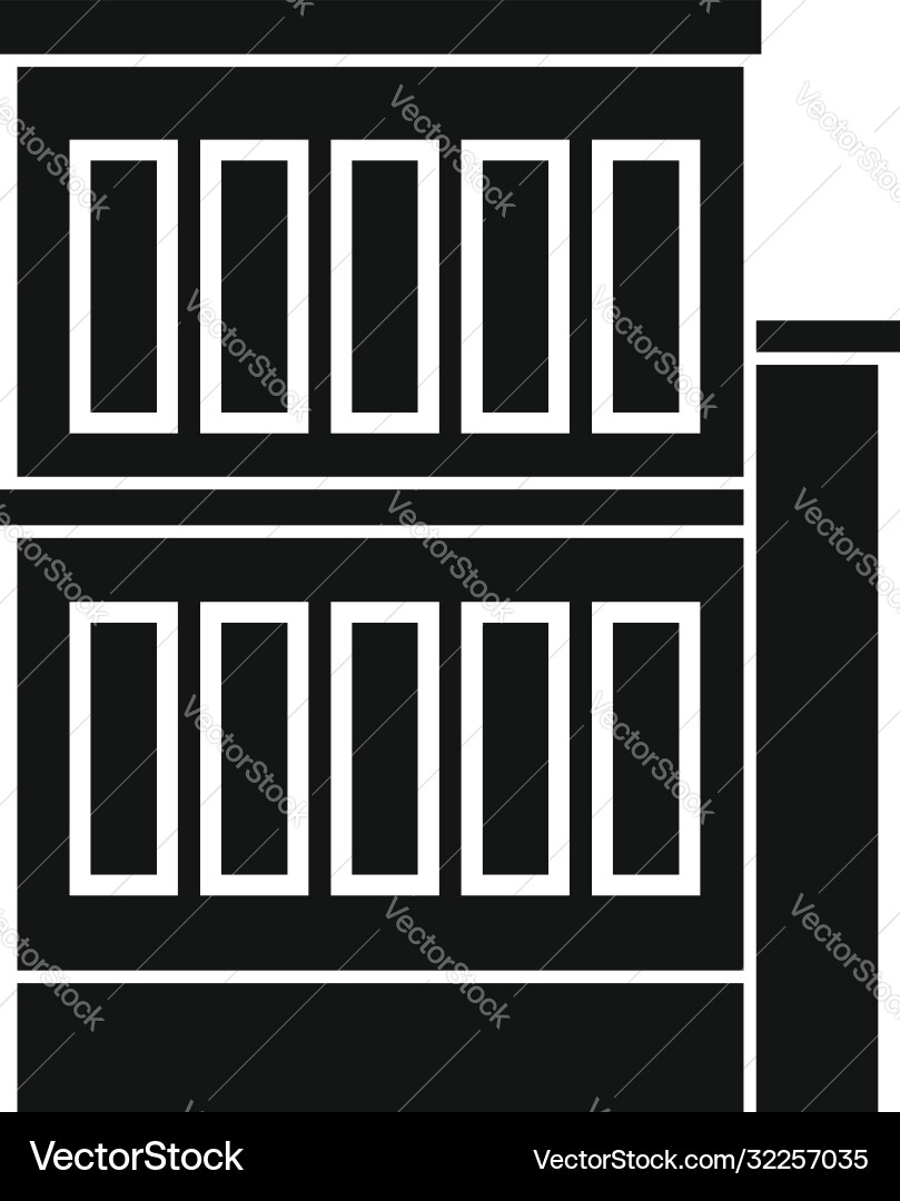 Building reconstruction icon simple style Building reconstruction icon simple style vector image