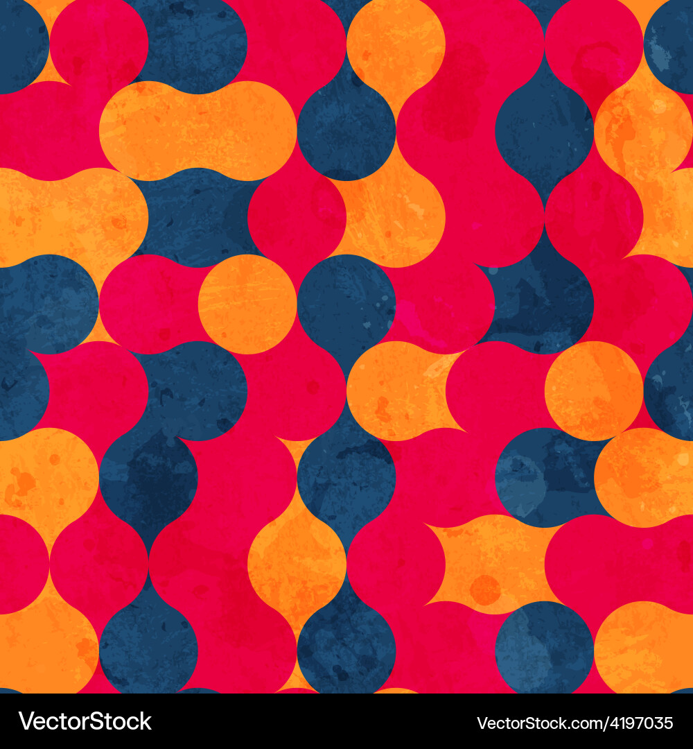 Grunge Circle Pattern Texture Vector Image