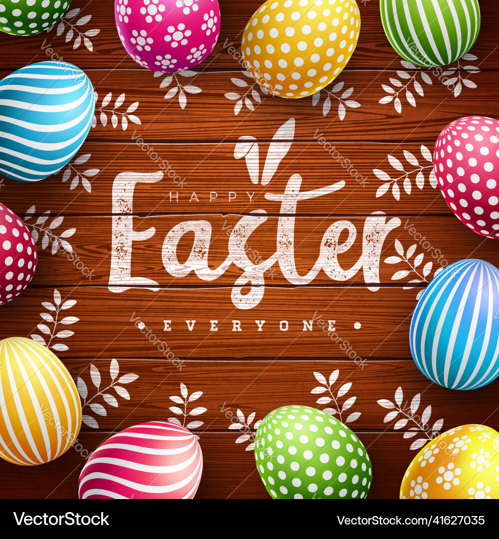 Happy easter holiday Royalty Free Vector Image