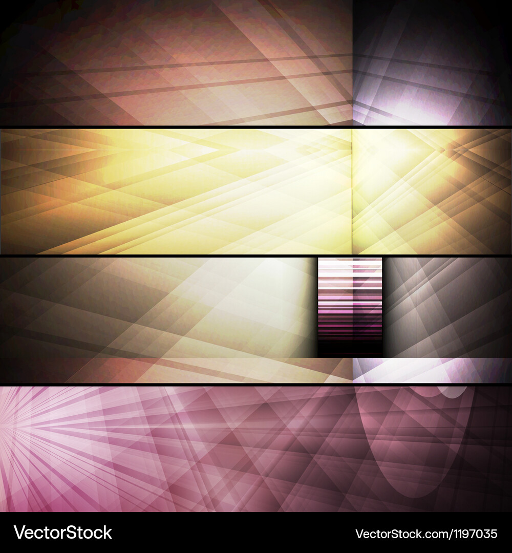 Set of abstract frames Vector Image