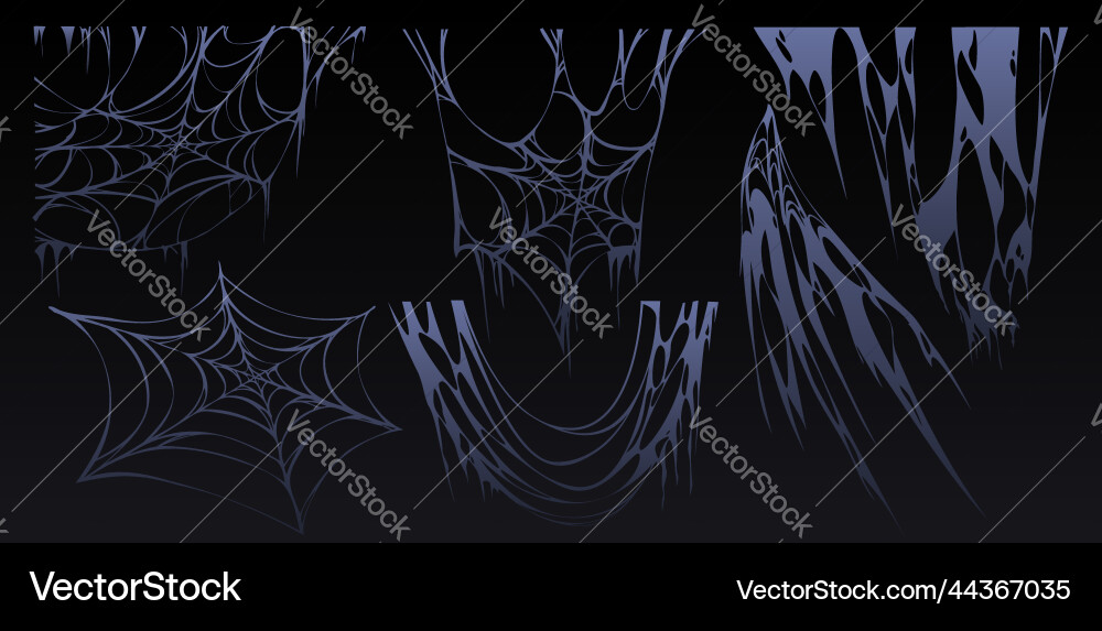 Spider web halloween cobweb spooky insect net Spider web halloween cobweb spooky insect net vector image