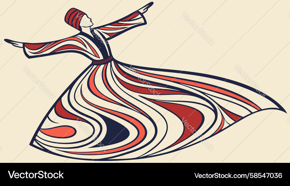 Dynamic Flow Abstract Shape Vector Image