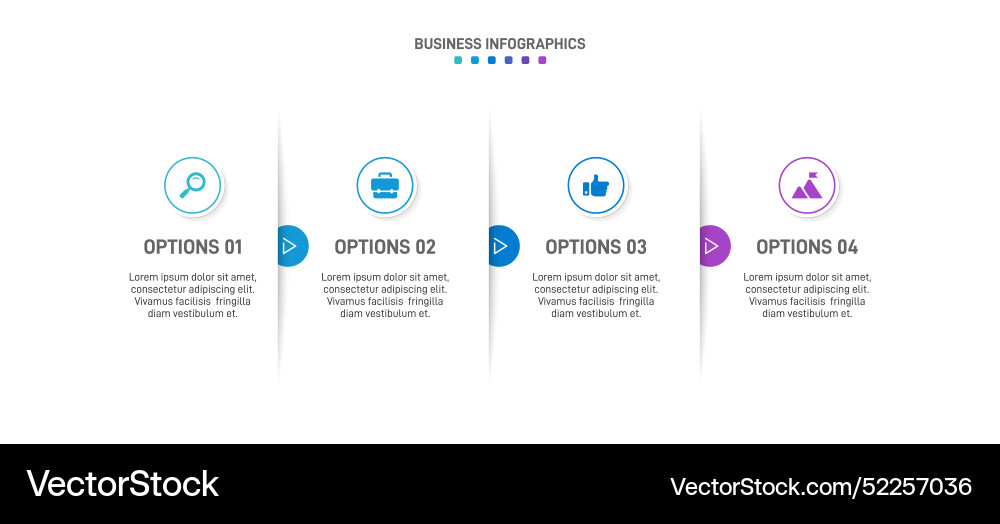 Horizontal progress bar featuring 4 arrow-shaped Horizontal progress bar featuring 4 arrow-shaped vector image