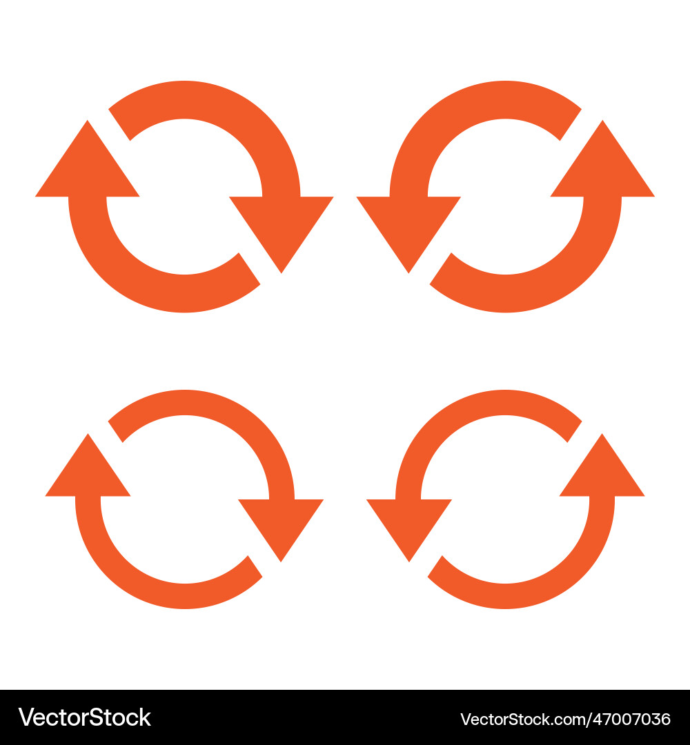 Pfeil wieder laden Refresh Loop Richtung drehen Symbol Pfeil wieder laden Refresh Loop Richtung drehen Symbol vektorbild
