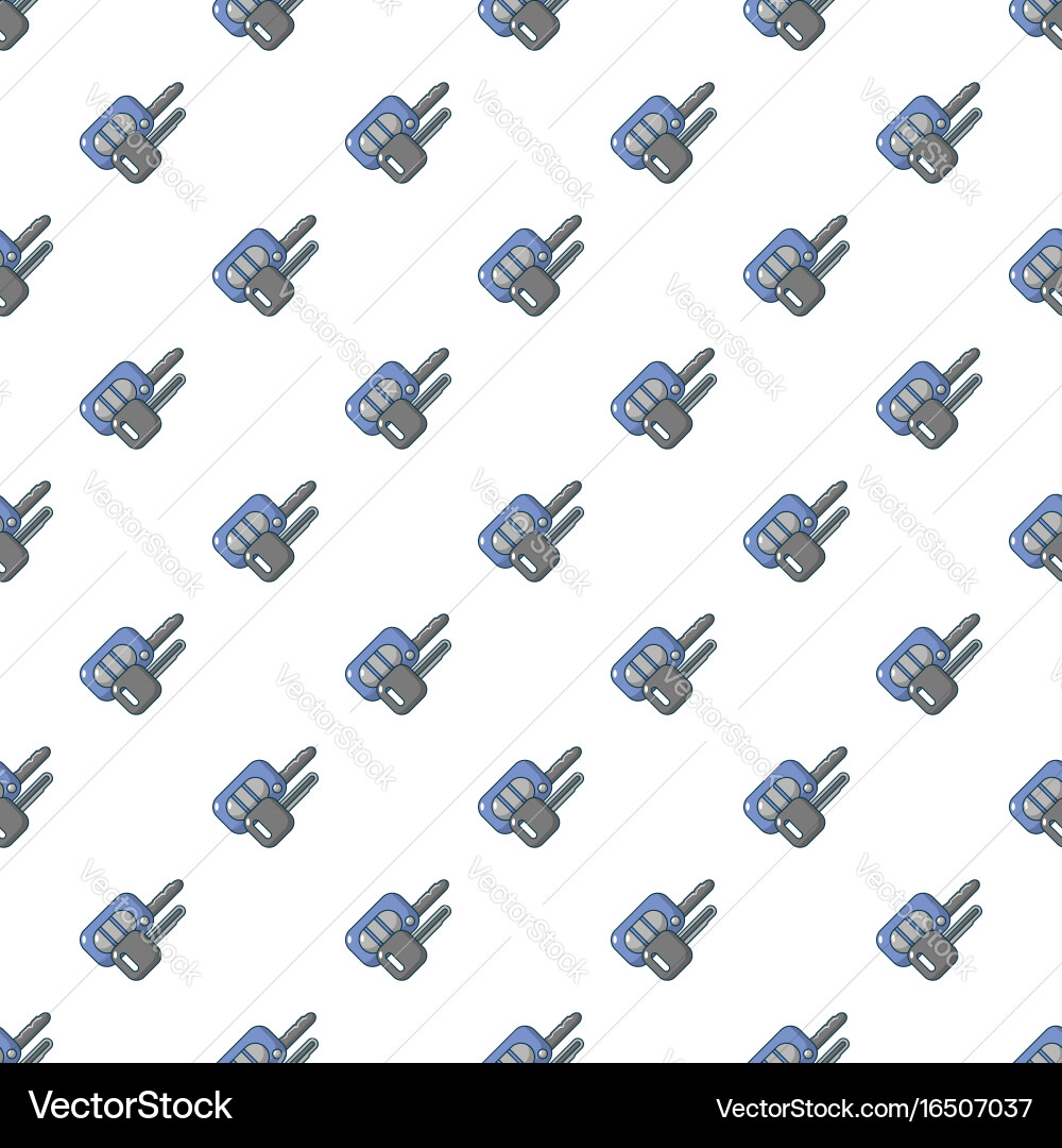 Car keys pattern seamless vector image