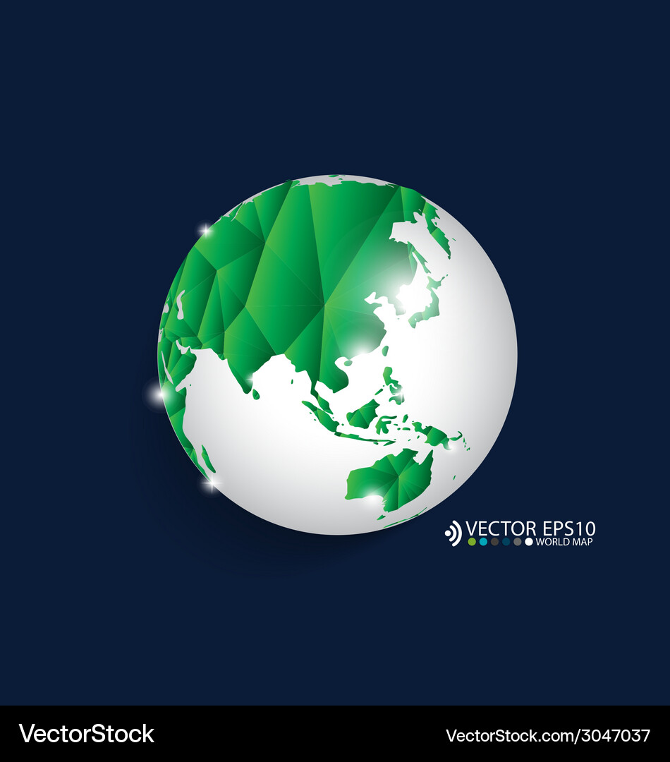 Modern globe design Vector Image