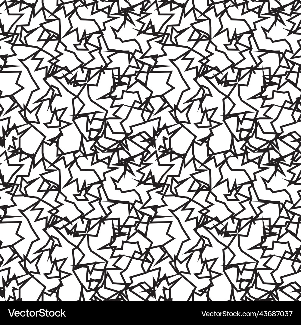 Polygonal Zigzag Pattern vector image