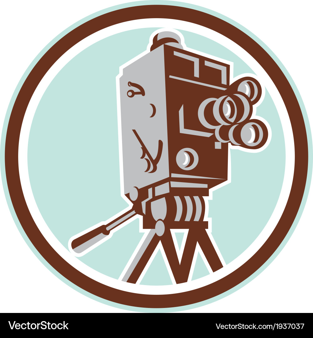 Retro Film Camera Vector Image