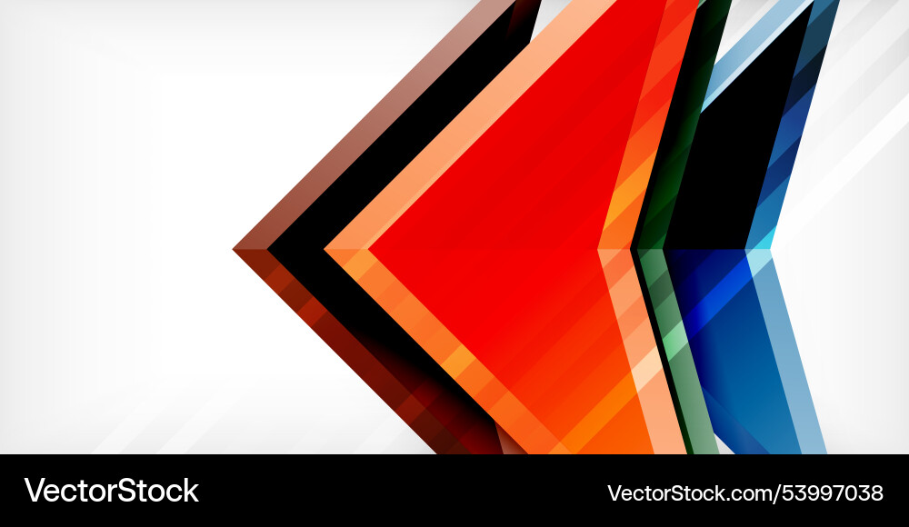 Abstract background color triangles and arrows Abstract background color triangles and arrows Vector Image