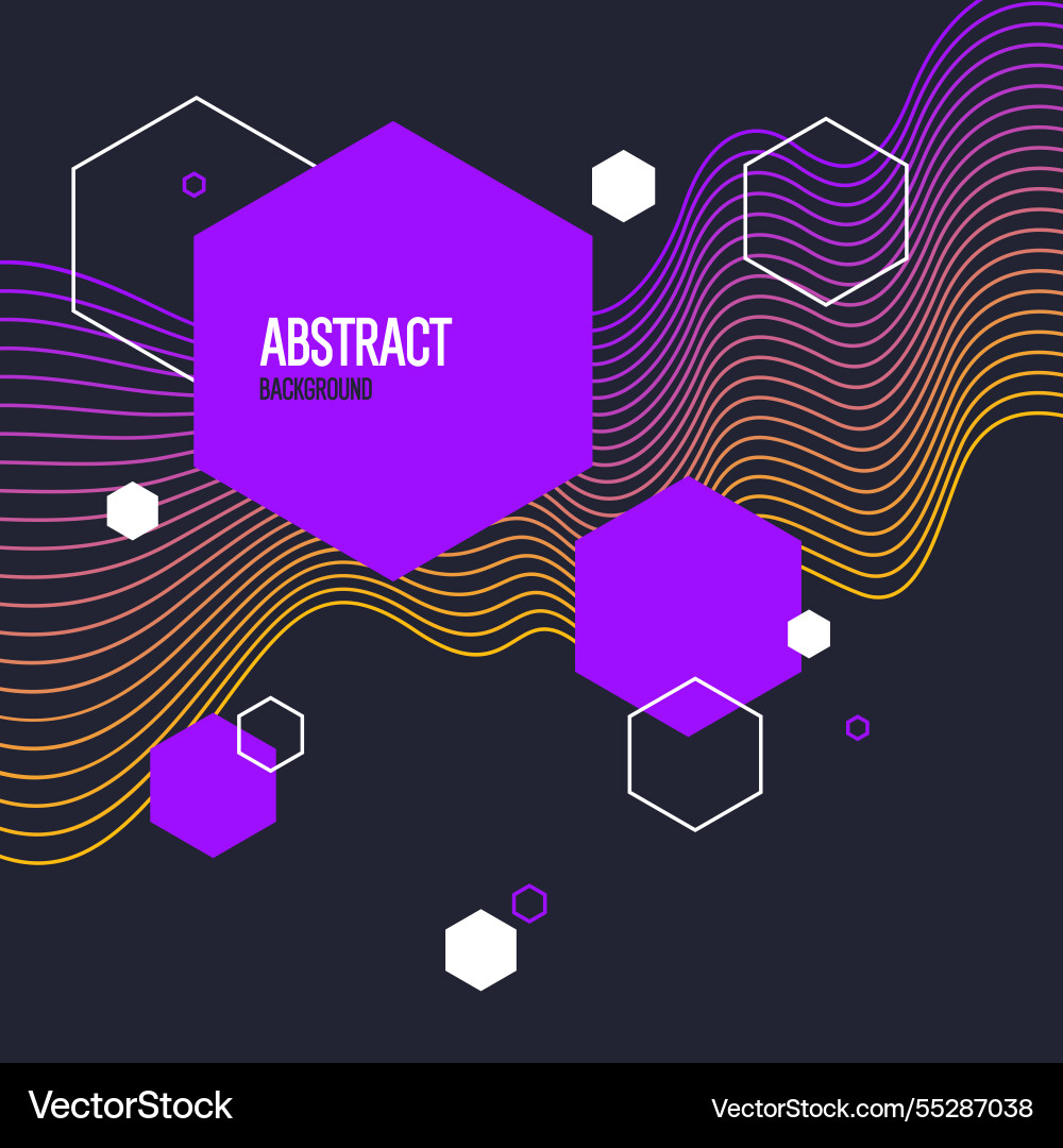 Background with abstract shapes a template Vector Image