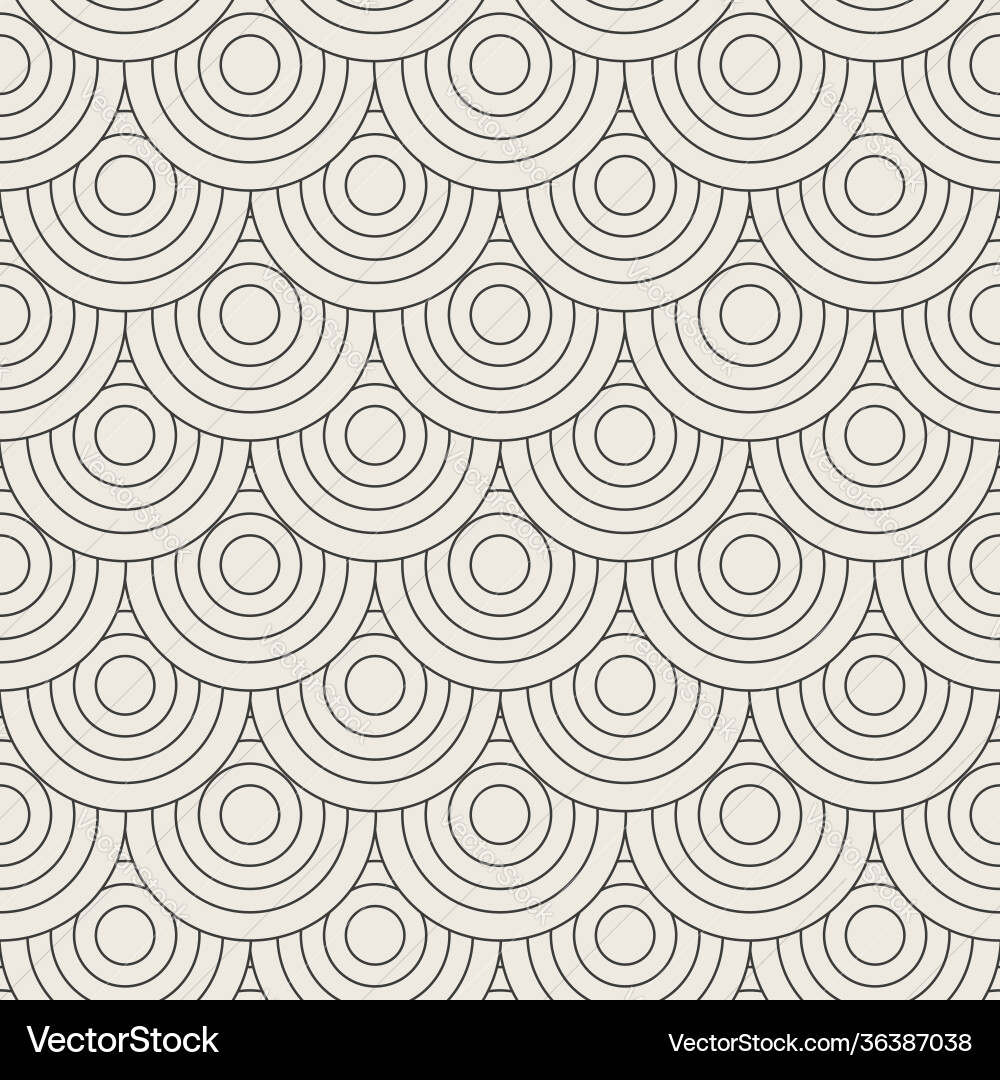 Seamless circle linear pattern geometric weave Seamless circle linear pattern geometric weave vector image