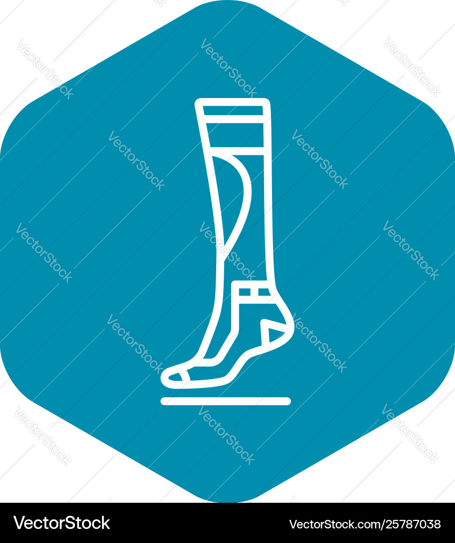 Sport Sock Ikone Umriss Stil Sport Sock Ikone Umriss Stil vektorbild